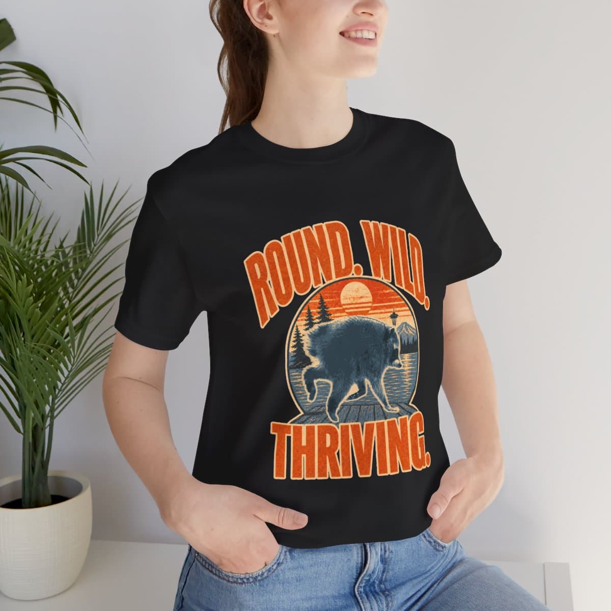Jimothy — Round. Wild. Thriving. Tee view 4